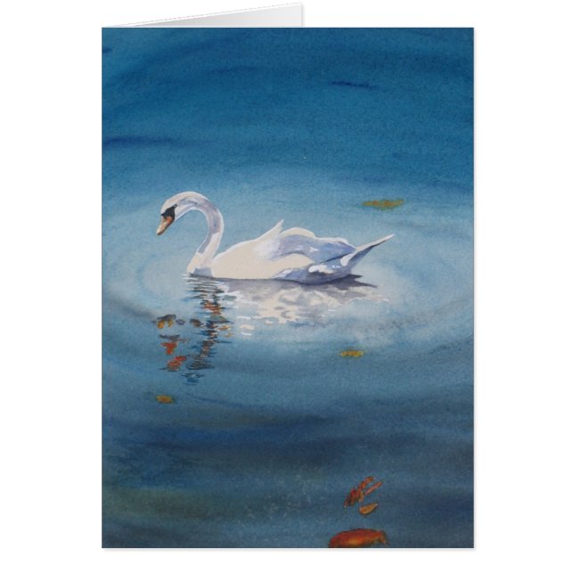 Cartão Cisne branca (Frente)