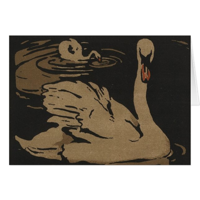 Cartão Cisnes e suas reflexões (Frente Horizontal)