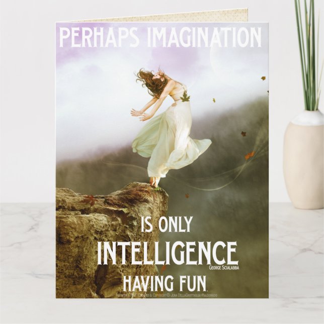 Cartão Citação da Imaginação de Risco (Frente)