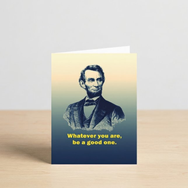 Cartão Citação de Abraham Lincoln (Criador carregado)