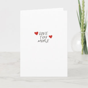 Cartão Citação de Amor Mais Design Mínimo