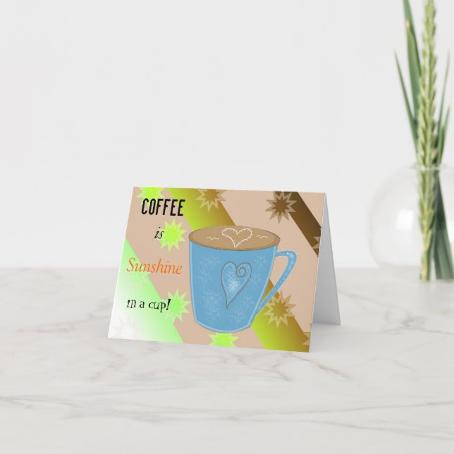 Cartão Citação de Café (Frente)