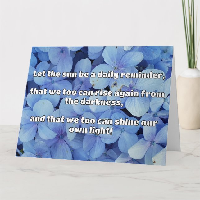 Cartão Citação de Encorajamento Positivo do Empath Shine (Frente)