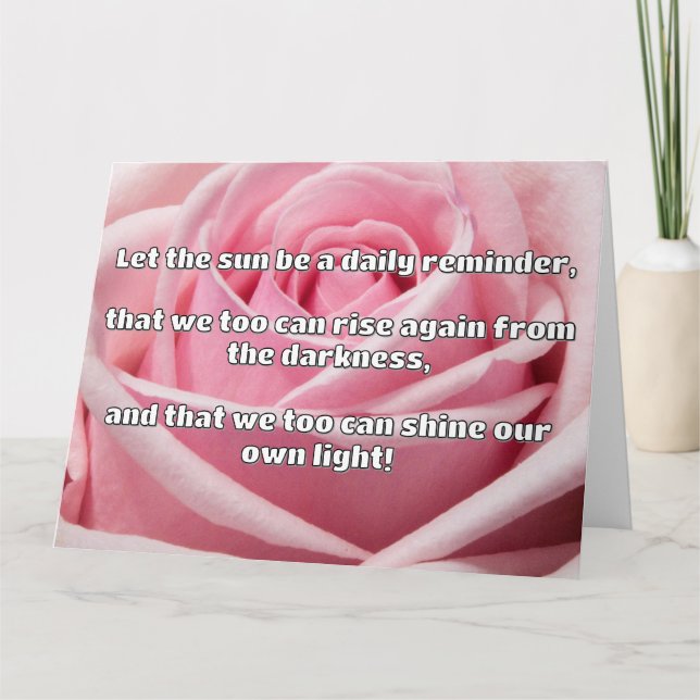 Cartão Citação de Encorajamento Positivo do Empath Shine (Frente)