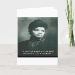 Cartão Citação de Ida B Wells & Truth