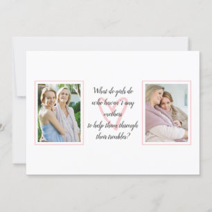 Cartão Citação de Louisa May Alcott   Foto Dia das Mães