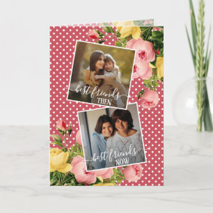Cartão Citação de Melhores Amigos de Foto Personalizada P