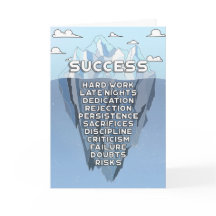 Citação de Motivação Montanha de Sucesso Iceberg