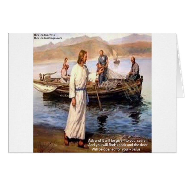 Cartão Citação de portas de Jesus e Abertura (Frente Horizontal)