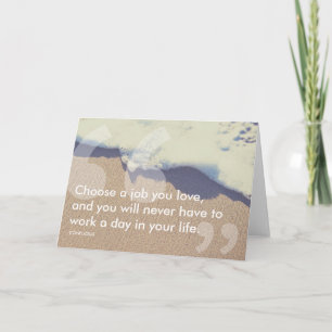 Cartão citação de sucesso confusa