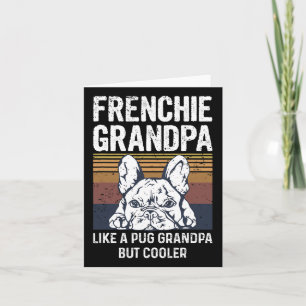 Cartão Citação Do Bulldog Para O Seu Avô Francês
