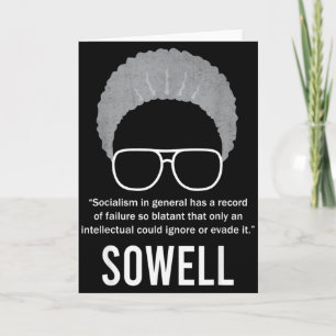 Cartão Citação do Socialismo de Thomas Sowell Mês da Hist