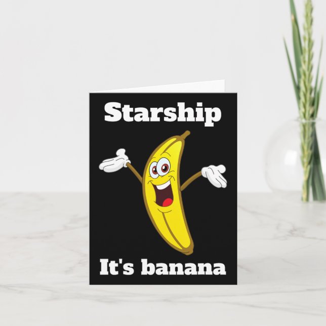 Cartão Citação Engraçada de Banana2  (Frente)