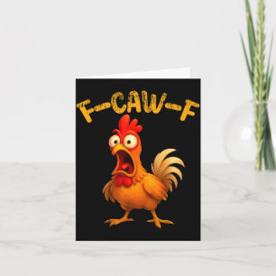 Cartão Citação engraçada de frango Galo Animal Meme Humor