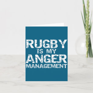 Cartão Citação engraçada de Rugby Presente Vintage Rugby