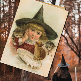 Cartão citação engraçada de vintage Halloween