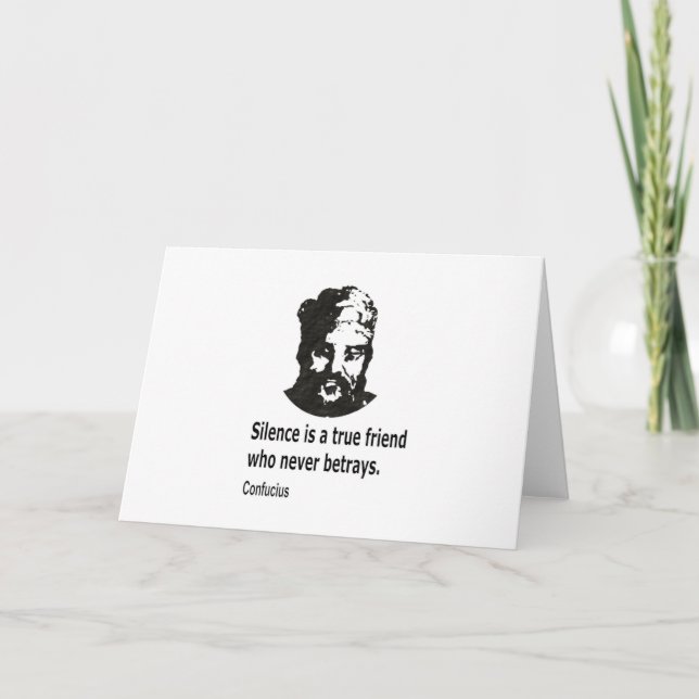 Cartão Citação por Confúcio (Frente)
