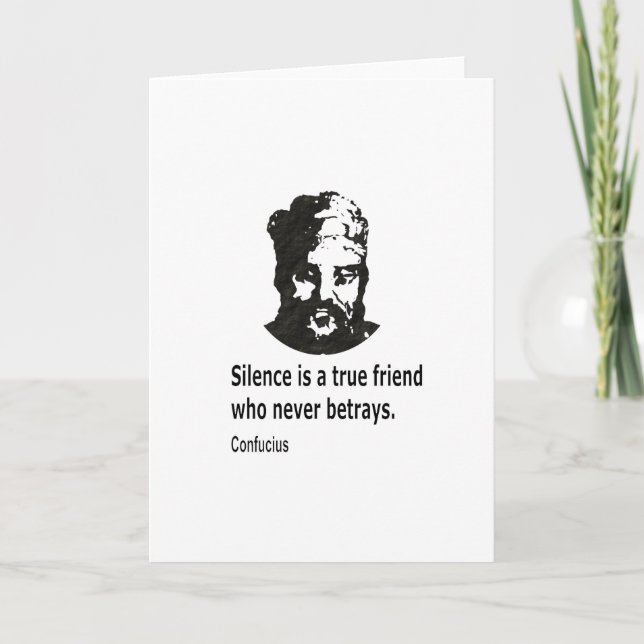 Cartão Citação por Confúcio (Frente)