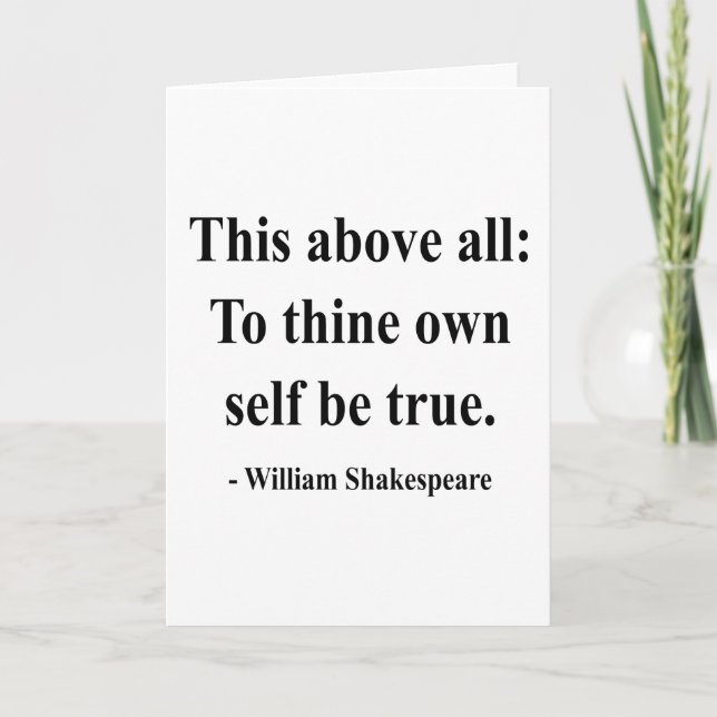 Cartão Citação Shakespeare 8a (Frente)