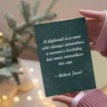 Citação - Um Diplomata é um homem que sempre se le