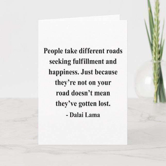 Cartão citações 1a de Dalai Lama (Frente)