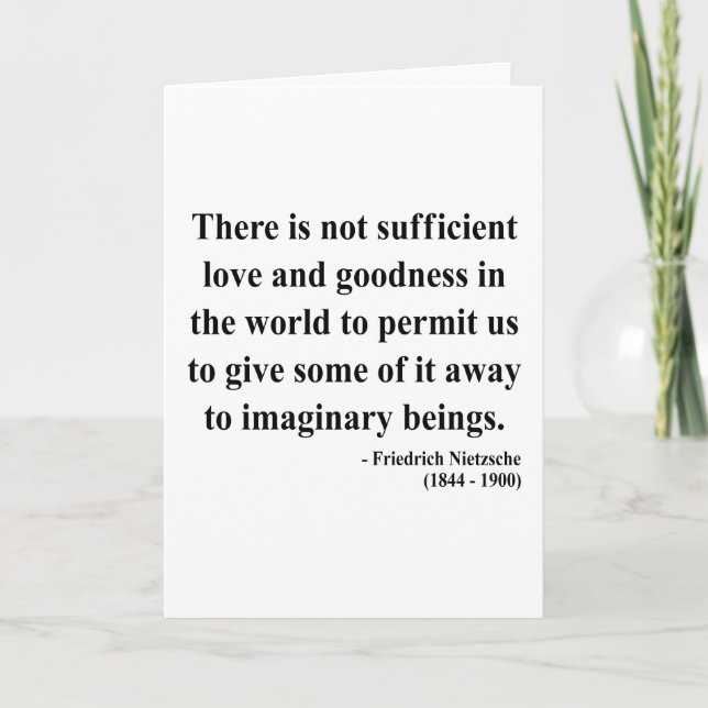 Cartão Citações 7a de Nietzsche (Frente)