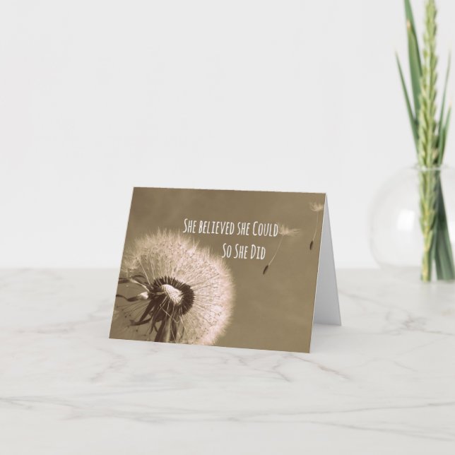 Cartão Citações: Acreditou que poderia assim que fez (Frente)