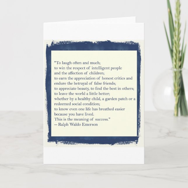 Cartão Citações de Emerson (Frente)