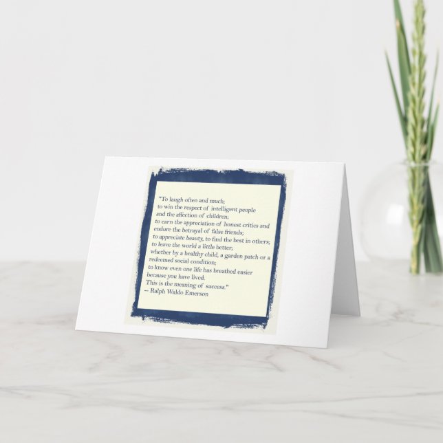 Cartão Citações de Emerson (Frente)