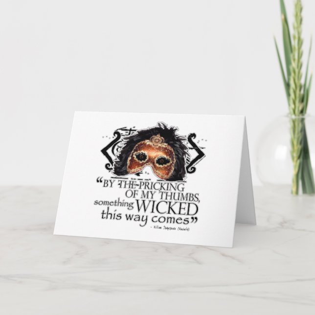 Cartão Citações de Macbeth (Frente)