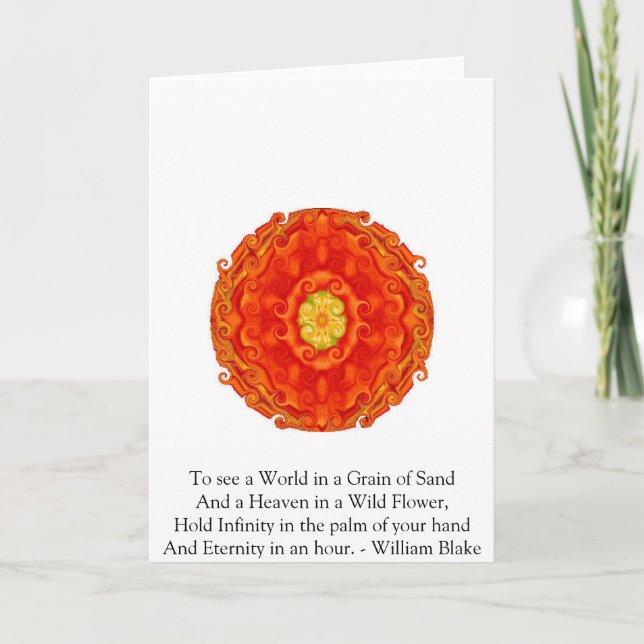 Cartão Citações de William Blake (Frente)