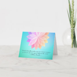 Cartão Citações do Instrutor de Mediação Reiki Master e Y