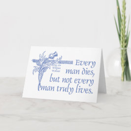 Cartão Citações do Scottish, senhor William Wallace,