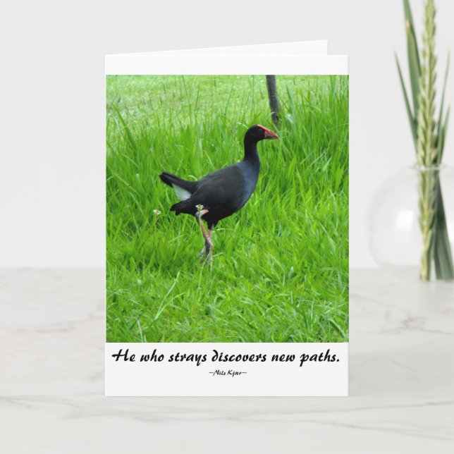 Cartão Citações do viagem por Nils Kjær (Frente)