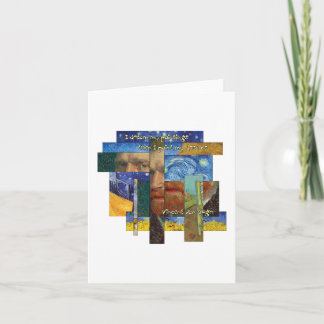 Cartão Citações dos sonhos de Van Gogh