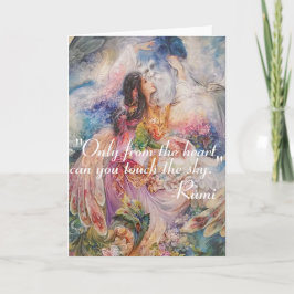 Cartão Citações inspiradas de RUMI sobre a mudança de