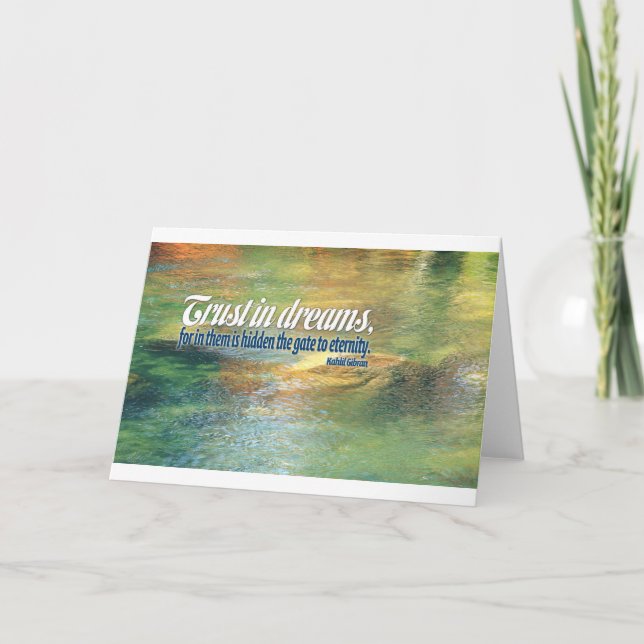 Cartão Citações inspiradas -- Kahlil Gibran (Frente)