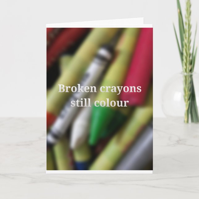 Cartão Citações quebradas dos pastéis (Frente)