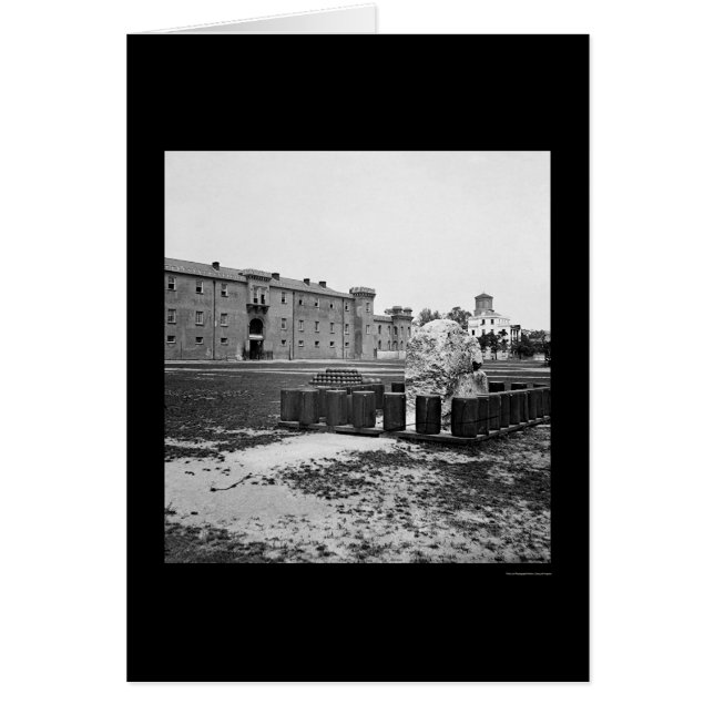 Cartão Citadel em Charleston, SC 1865 (Frente)