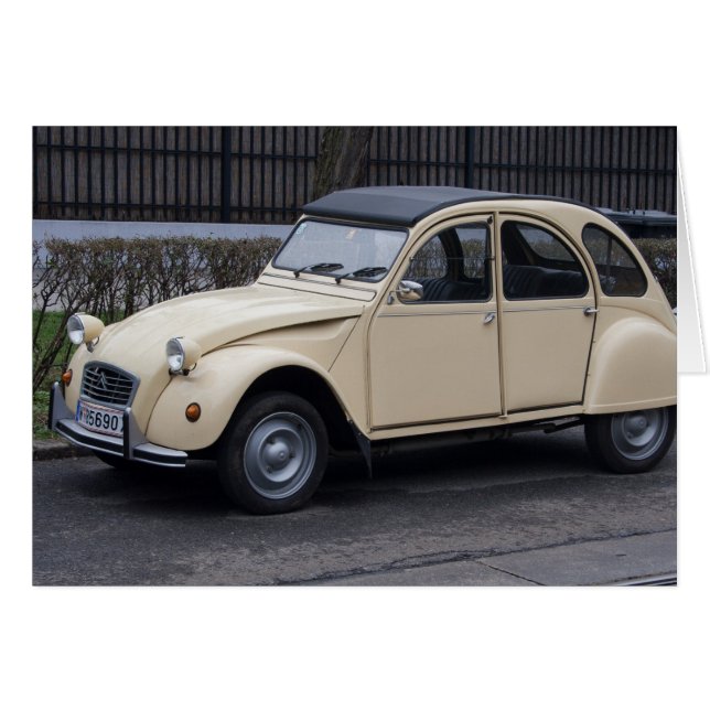 Cartão Citroën 2 CV (Frente Horizontal)