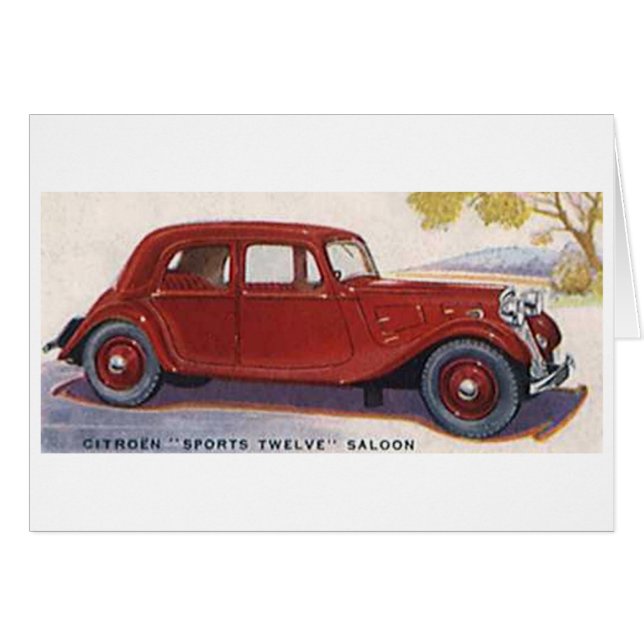 Cartão Citroen Sports Dove Saloon (Frente Horizontal)