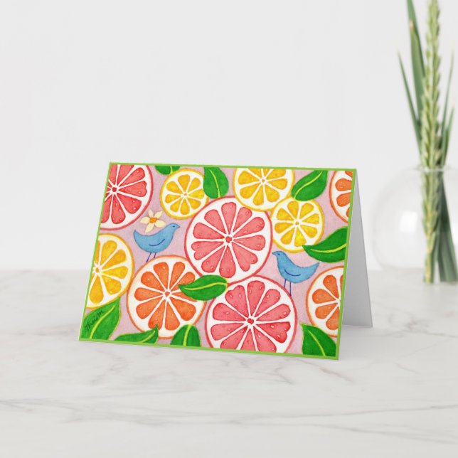 Cartão Citrus Surprise (Frente)