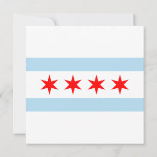 Cartão City Flag de Chicago (Illinois)