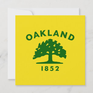 Cartão City Flag of Oakland (Califórnia)