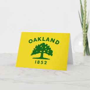 Cartão City Flag of Oakland (Califórnia)