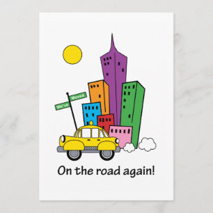 Cartão Cityscape Amarelo 5x7 We've Moved