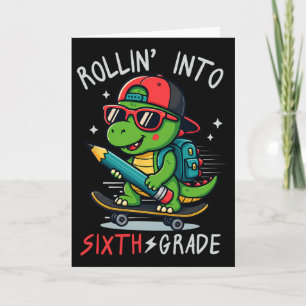 Cartão Ck De Volta à Escola Entrando na 6ª Série Skateboa