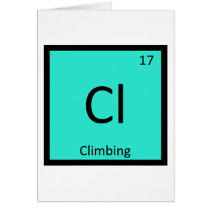 Cartão Cl - Subindo Química Esportiva Mesa Periódica
