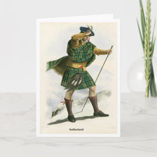 Cartão Clã Sutherland (Frente)