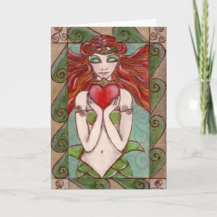 Cartão claddagh mermaid greetings